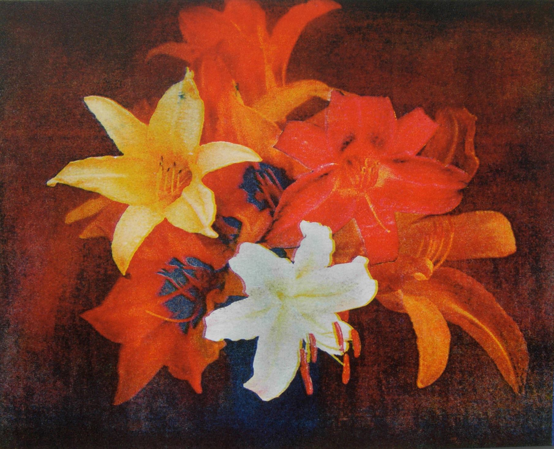 Orange Lilies Painting